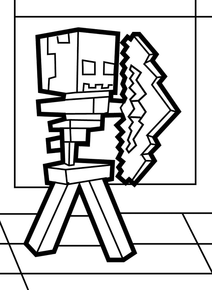 Minecraft (10) omalovánka