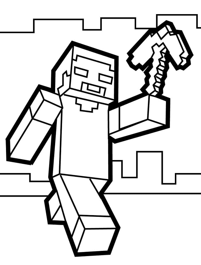 Minecraft (12) omalovánka