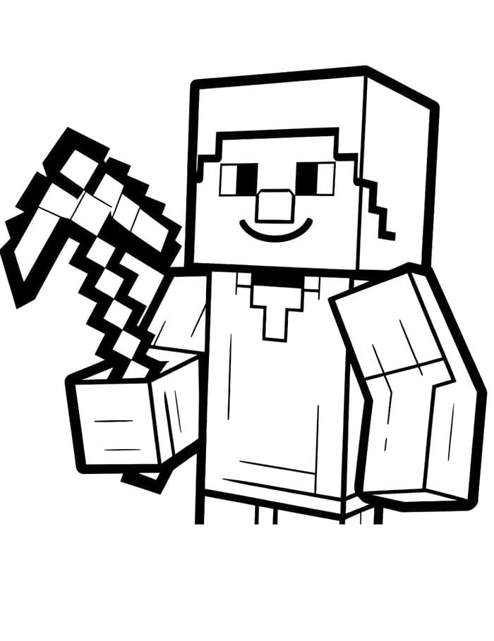 Minecraft (13) omalovánka