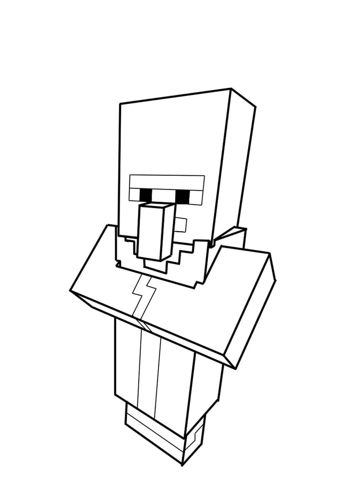 Minecraft (3) omalovánka