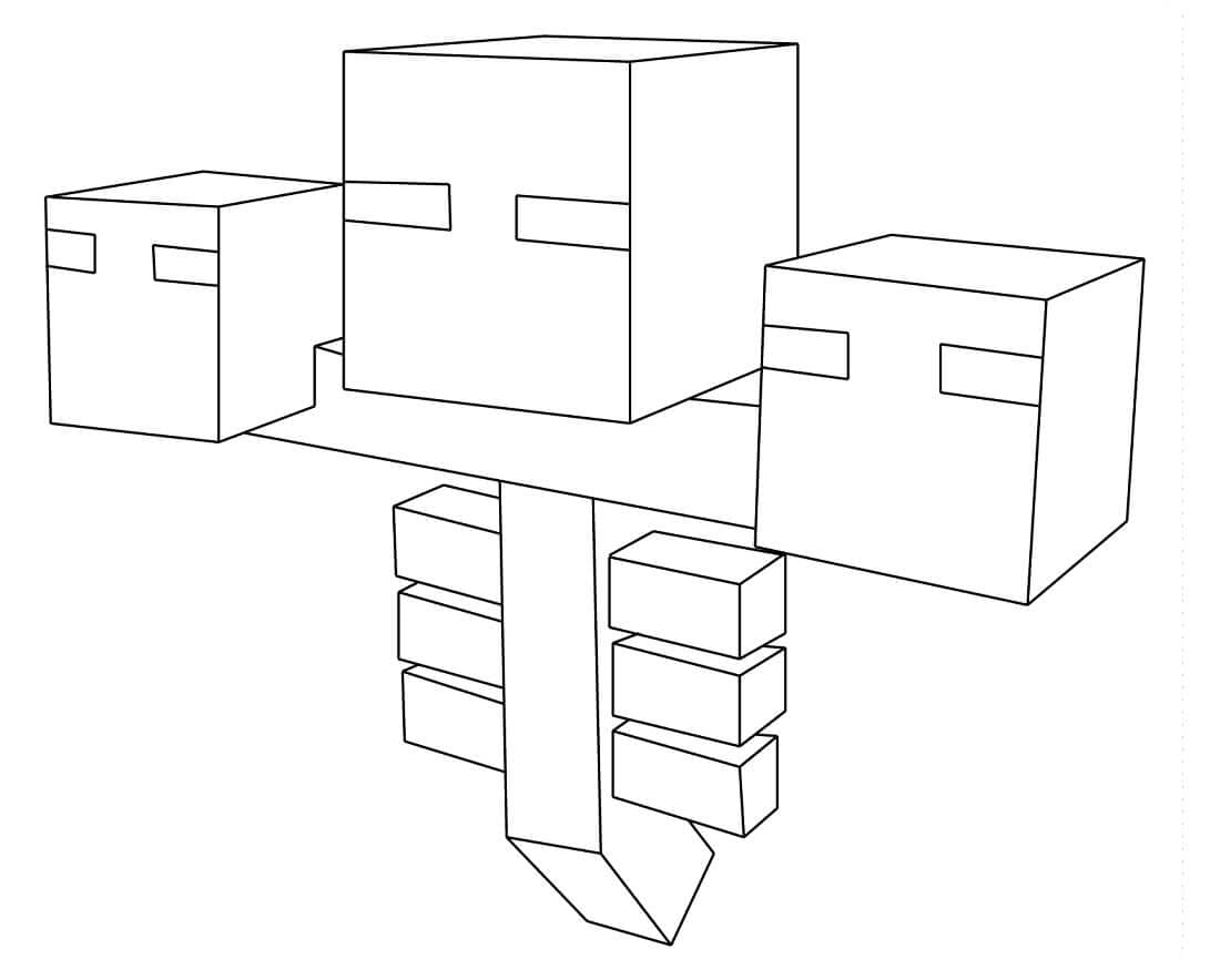 Minecraft (6) omalovánka