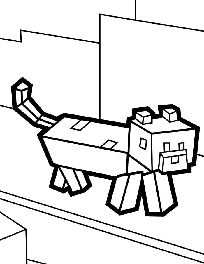 Minecraft (7) omalovánka