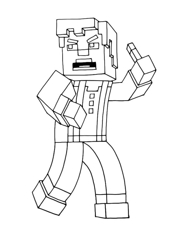 Minecraft Hra omalovánka