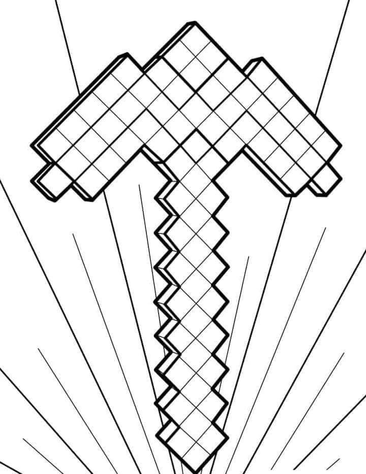Minecraft Tisknutelný pro Děti omalovánka