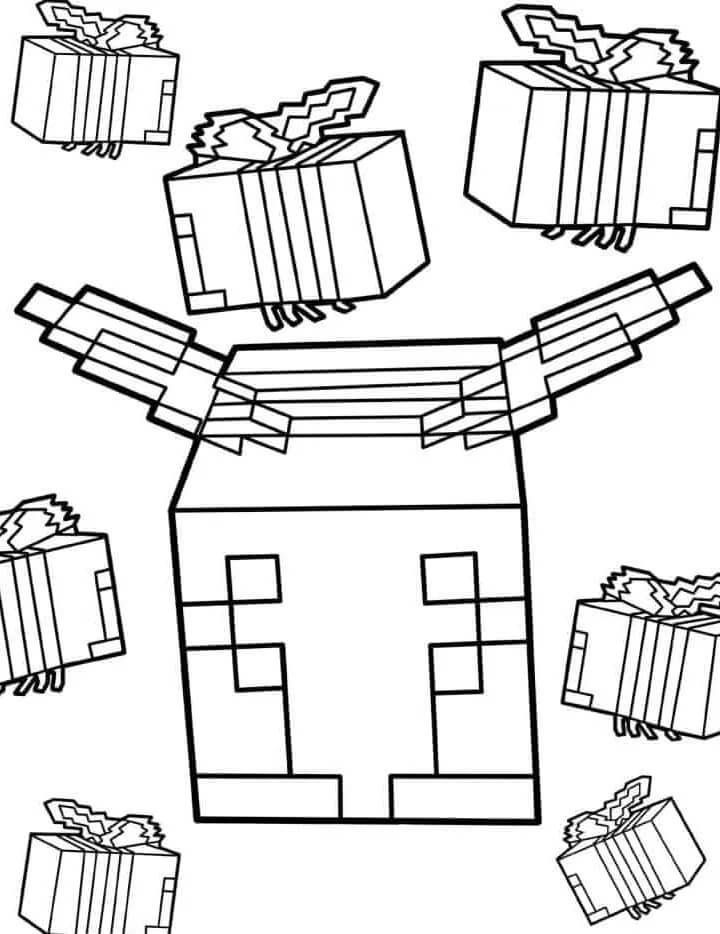 Minecraft Vymalovatelné pro Děti omalovánka