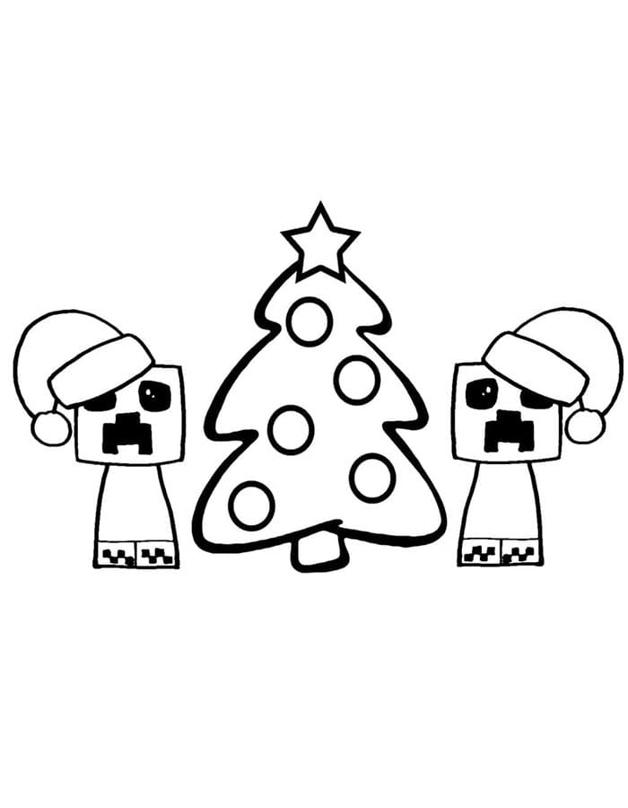 Minecraft Zdarma Tisknutelný omalovánka