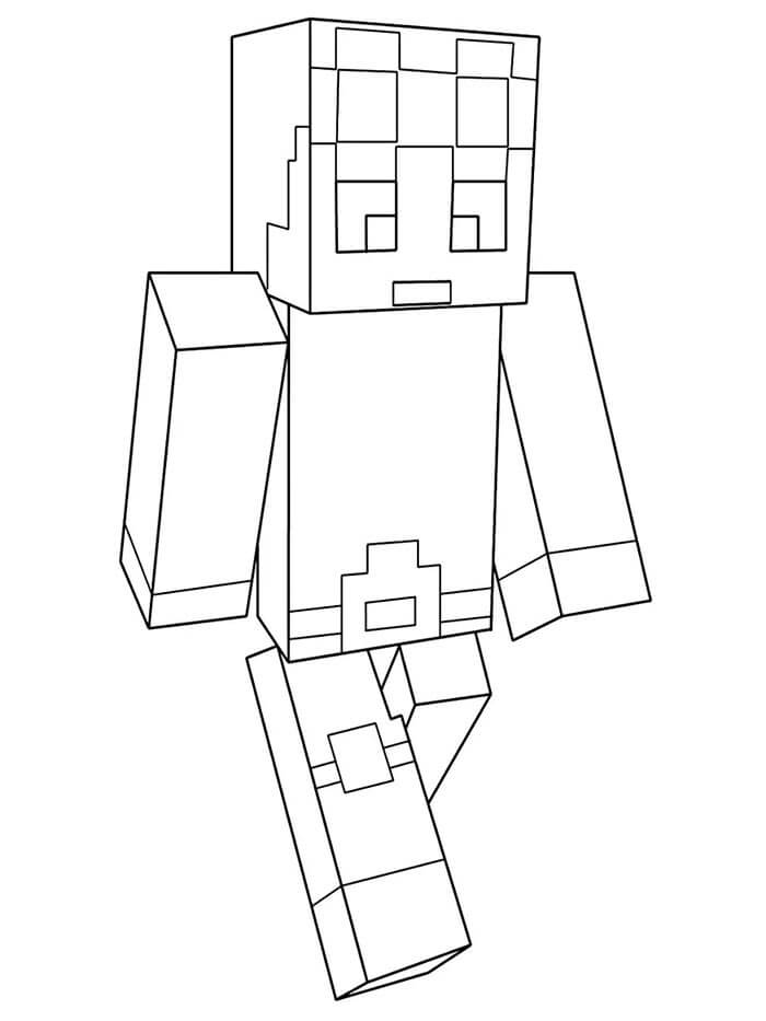 Minecraft pro Děti omalovánka