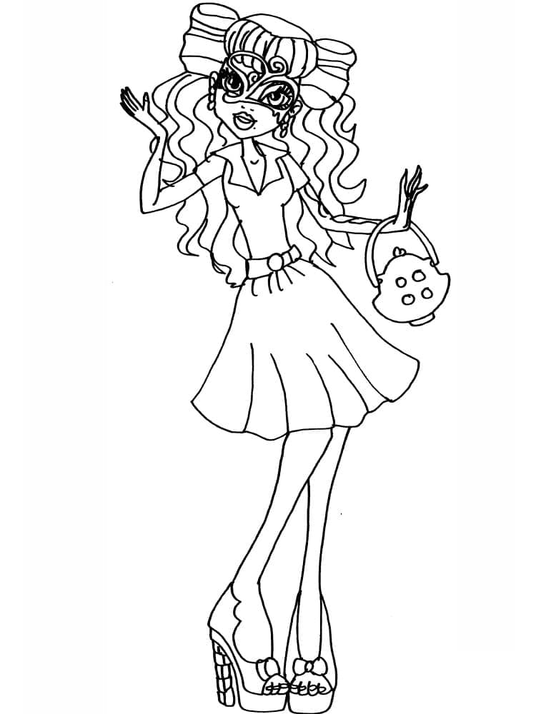 Monster High Tisknutelné Zdarma omalovánka