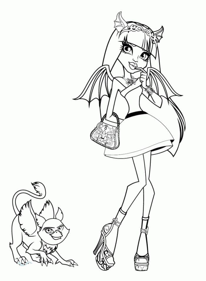 Monster High Zdarama omalovánka