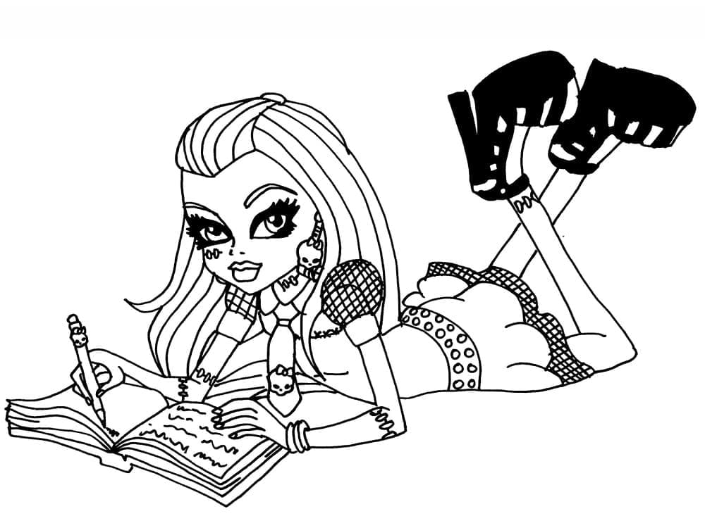 Monster High Zdarma Vymalovatelné Obrázek omalovánka
