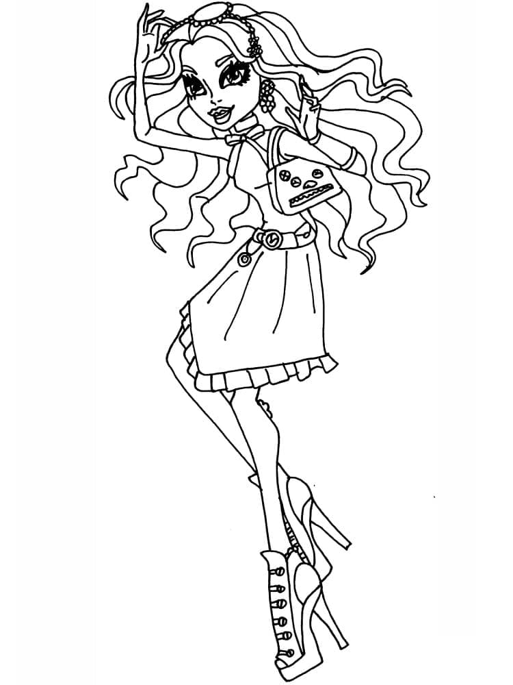 Monster High pro Děti omalovánka