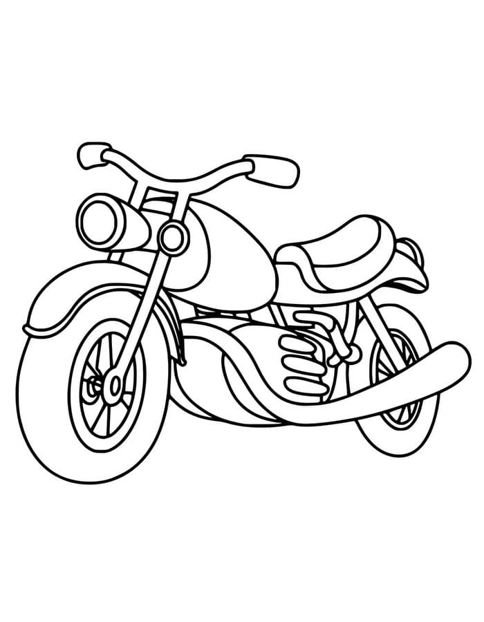 Motocykl Obrázek omalovánka