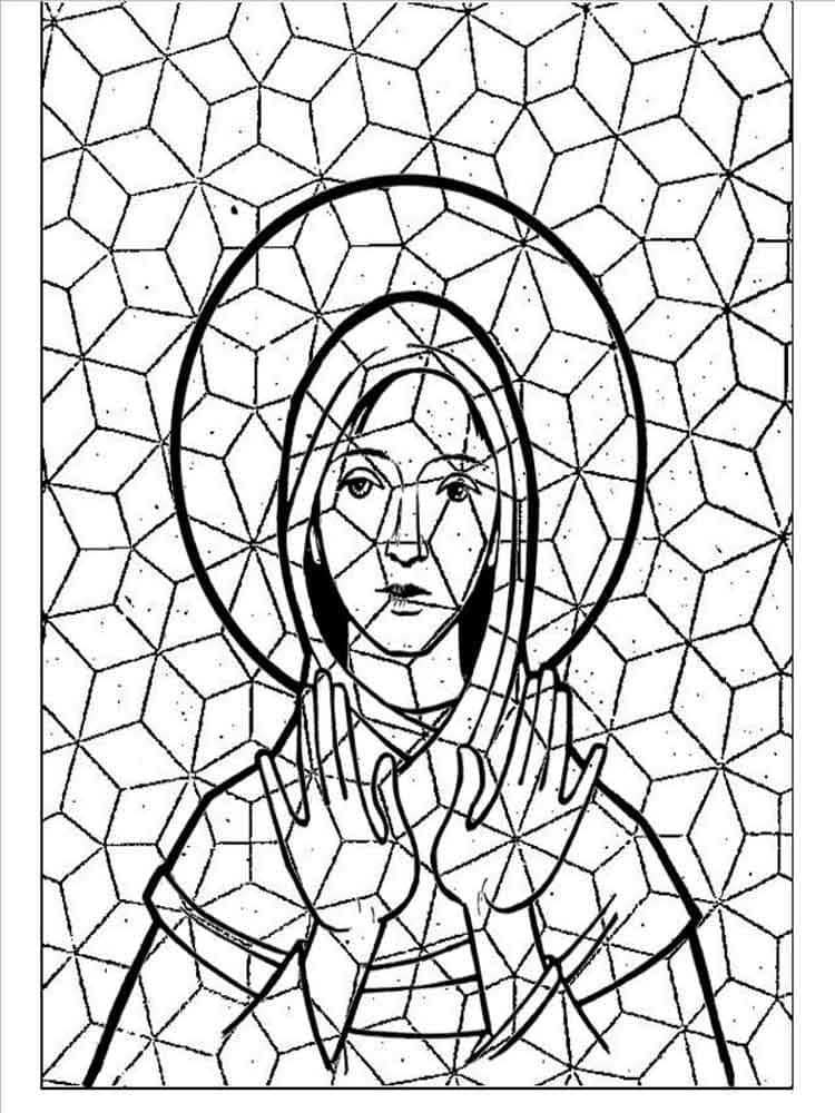 Mozaika k Vymalování omalovánka