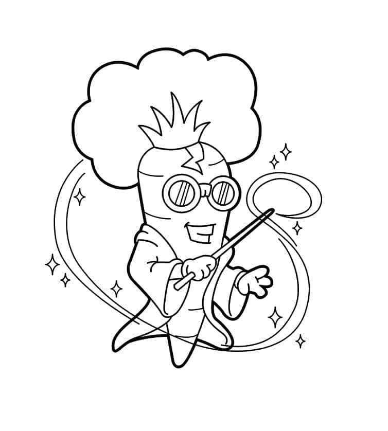 Mrkev Zdarma Vymalovatelné Obrázek omalovánka