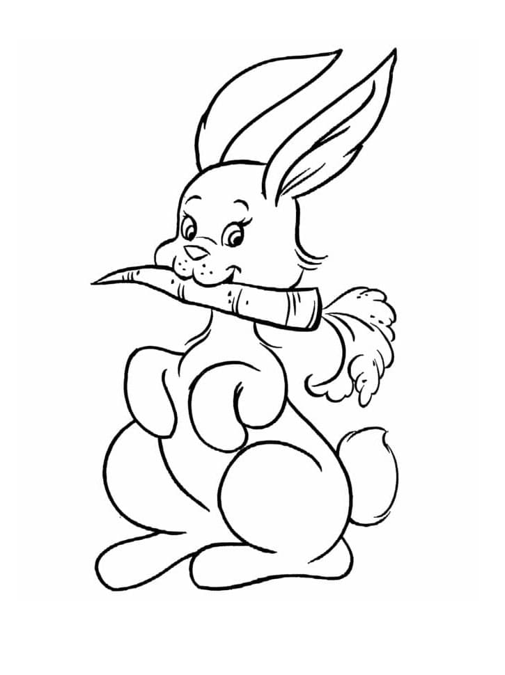 Mrkev Zdarma pro Děti omalovánka