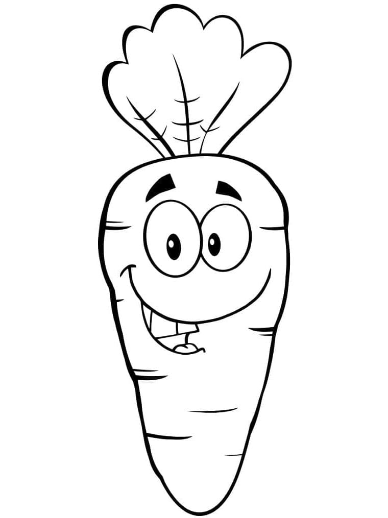 Mrkev Zdarma omalovánka