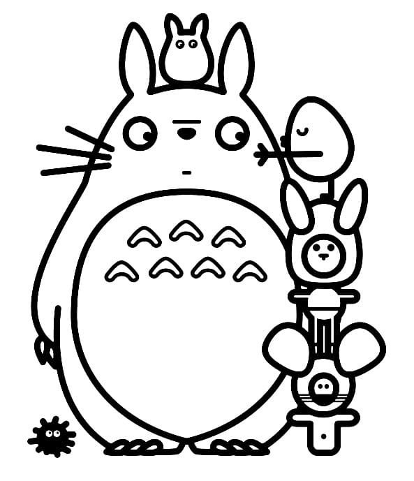 Můj Soused Totoro (12) omalovánka