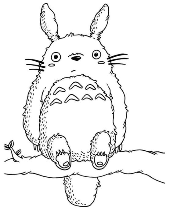 Můj Soused Totoro (18) omalovánka