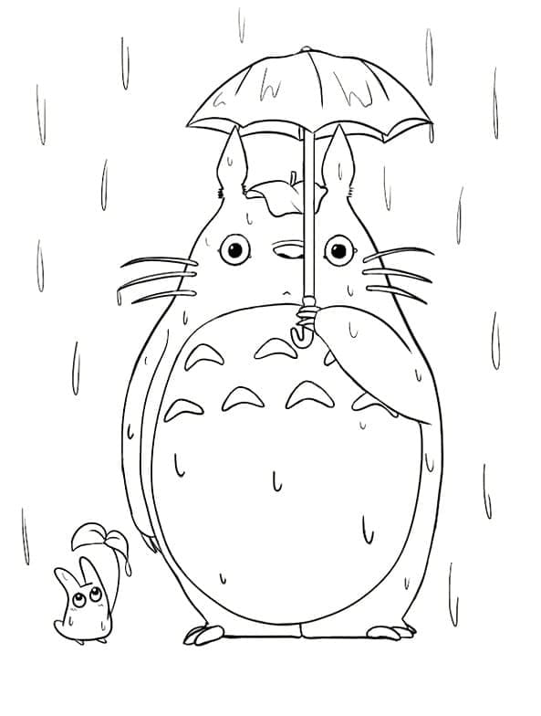 Můj Soused Totoro (21) omalovánka