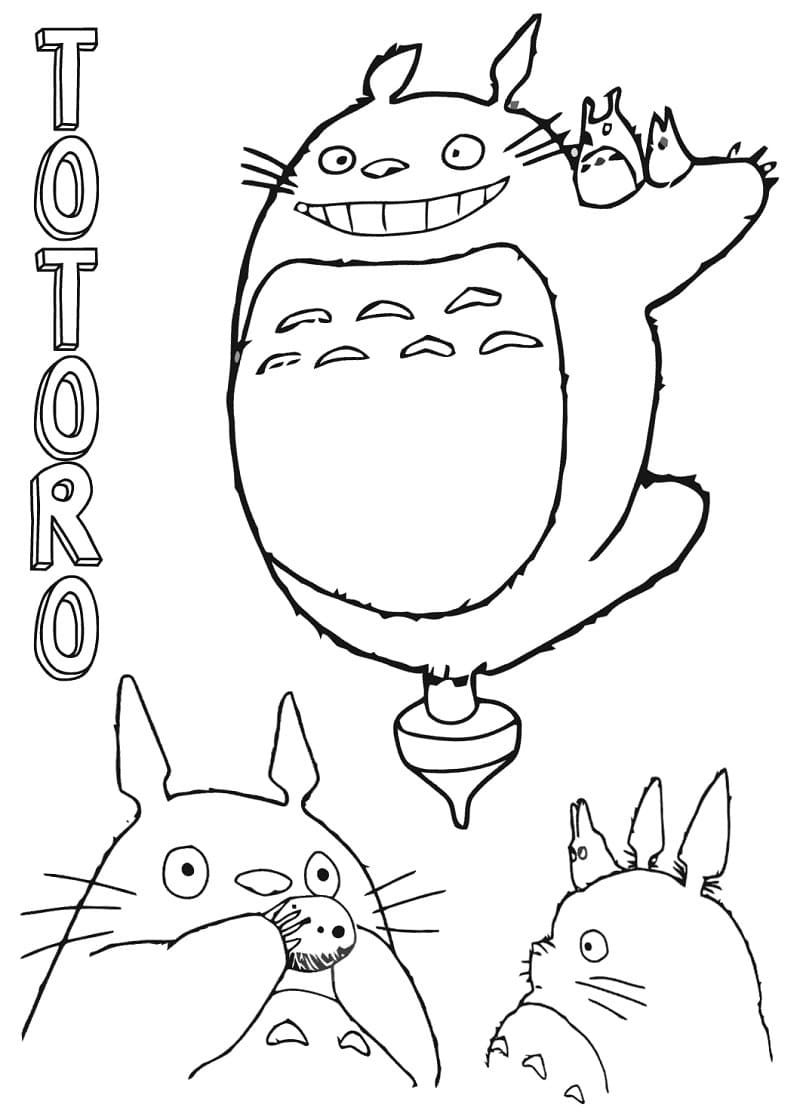 Můj Soused Totoro (23) omalovánka