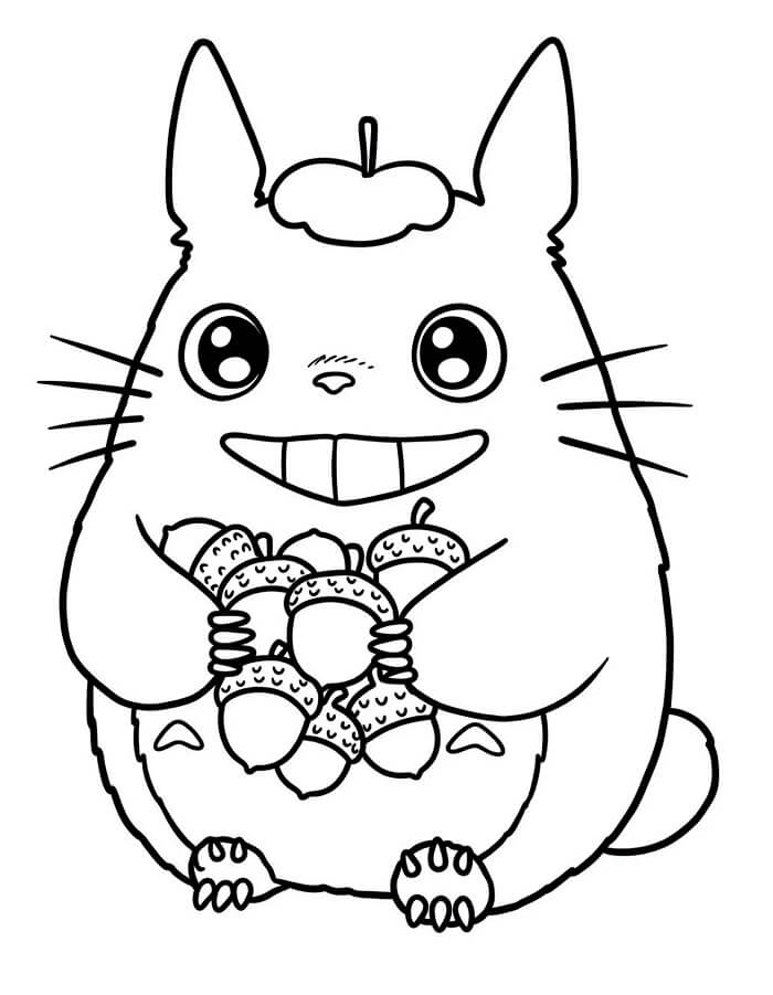 Můj Soused Totoro (25) omalovánka
