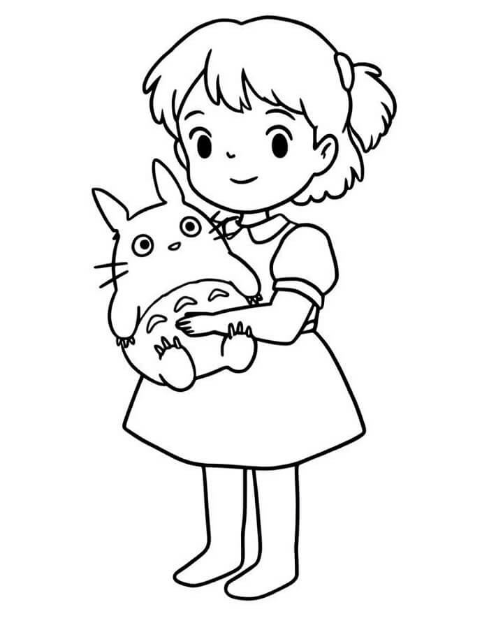 Můj Soused Totoro (27) omalovánka