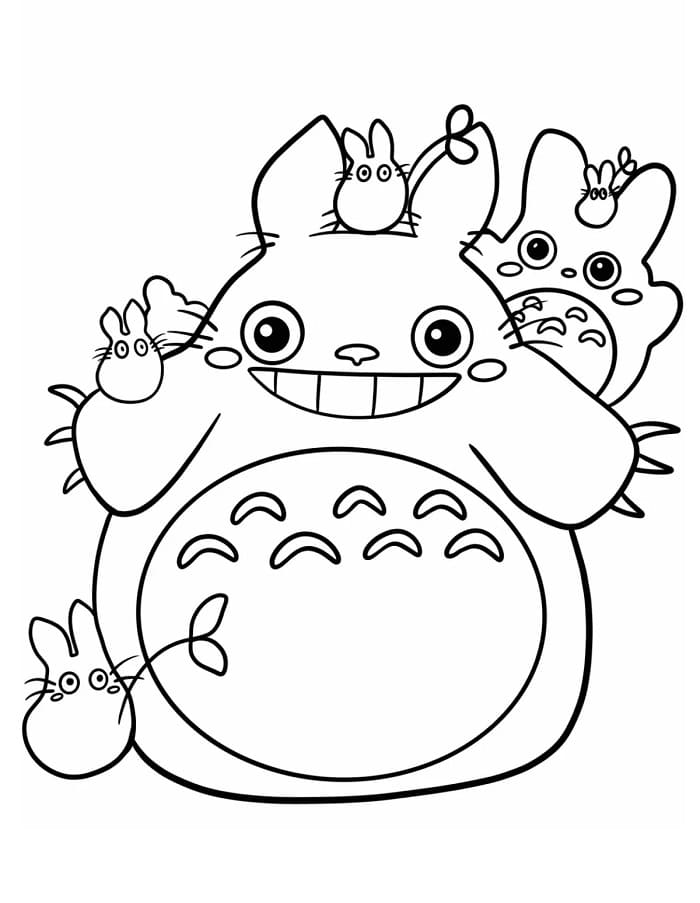 Můj Soused Totoro (30) omalovánka