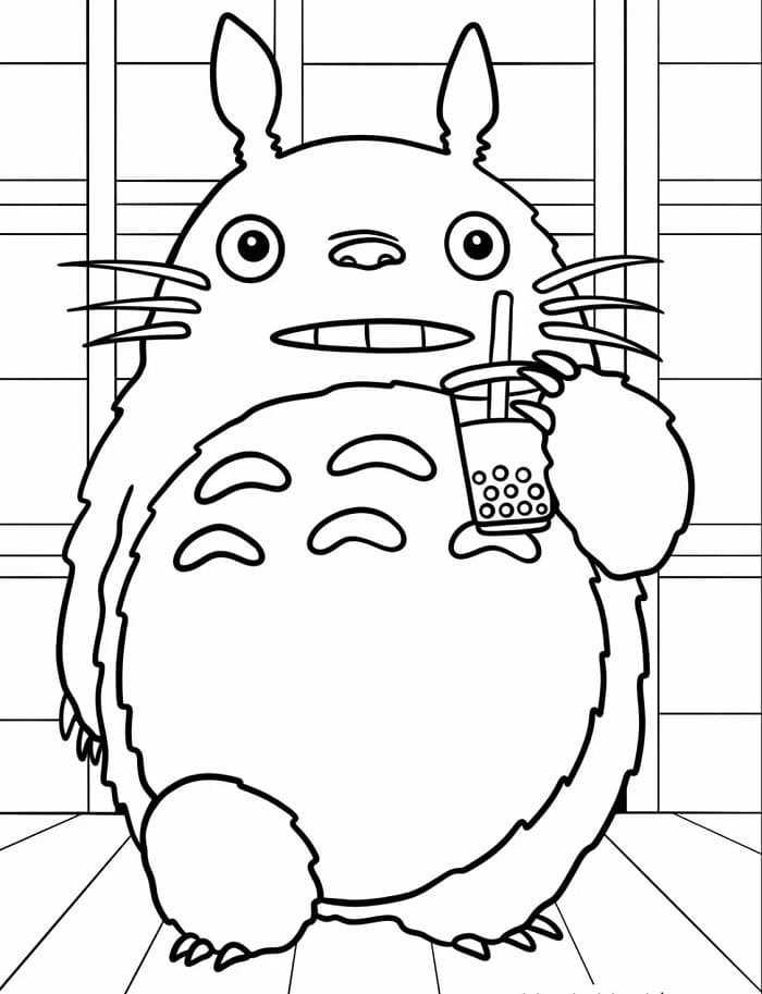 Můj Soused Totoro (32) omalovánka