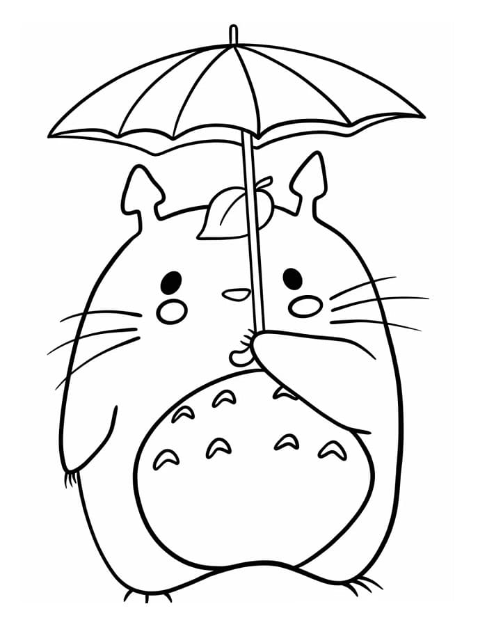 Můj Soused Totoro (34) omalovánka