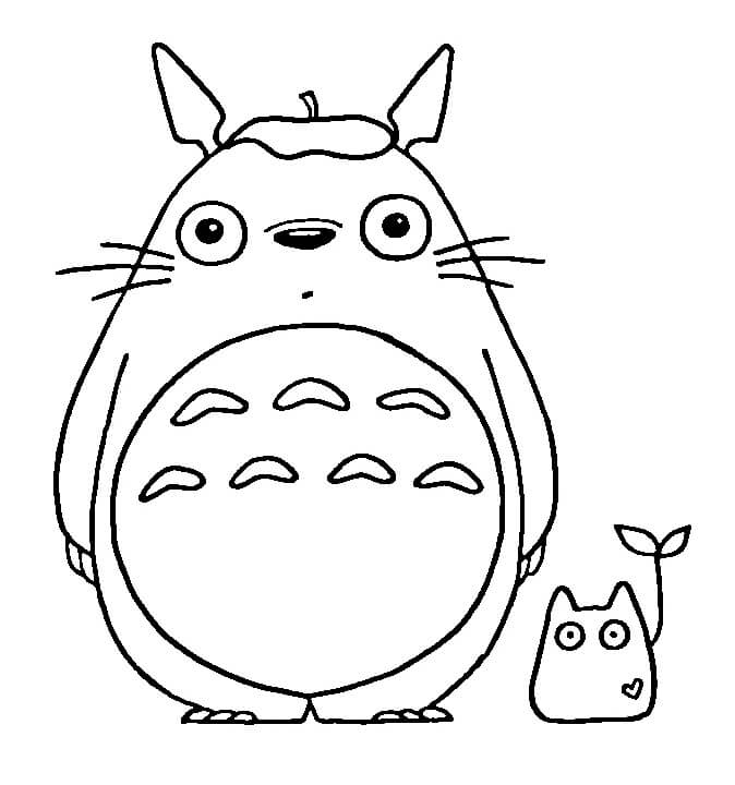 Můj Soused Totoro (37) omalovánka