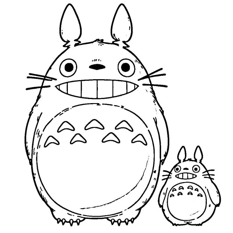 Můj Soused Totoro (4) omalovánka