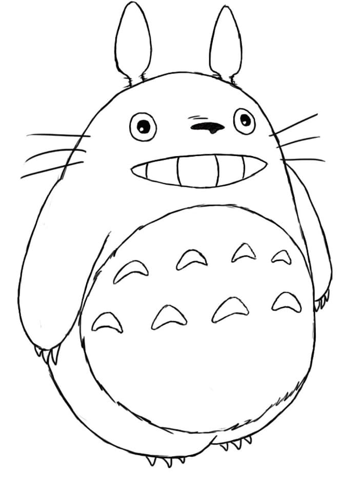 Můj Soused Totoro (8) omalovánka