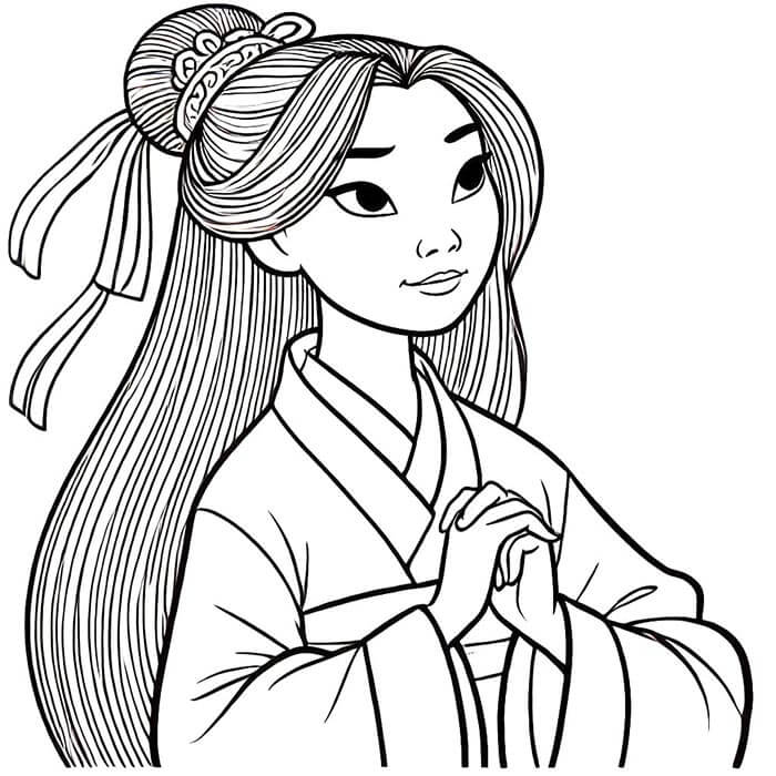 Mulan Zdarama omalovánka