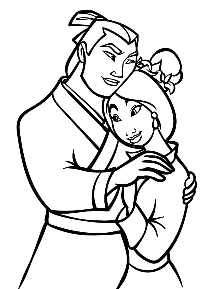 Mulan Zdarma Vymalovatelné Obrázek omalovánka