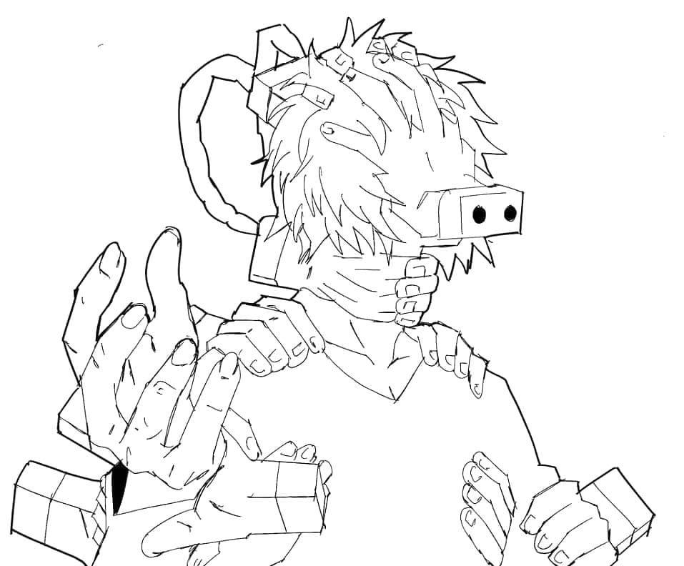 My Hero Academia Zdarma pro Děti omalovánka