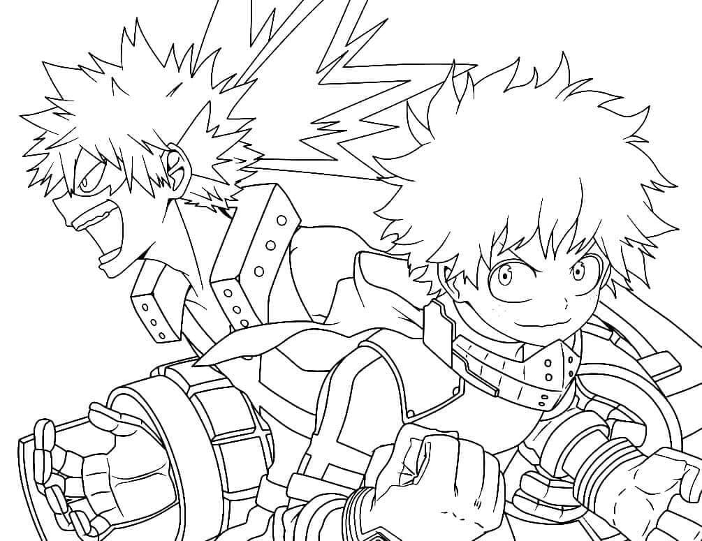 My Hero Academia pro 5leté Děti omalovánka