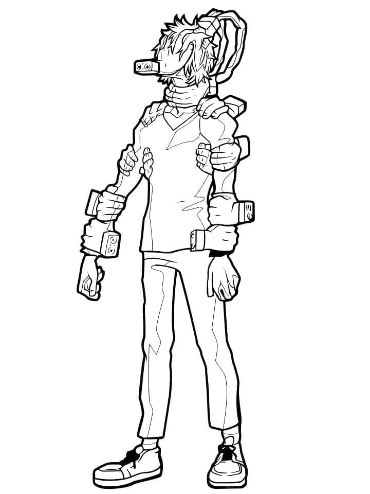 My Hero Academia pro Děti omalovánka