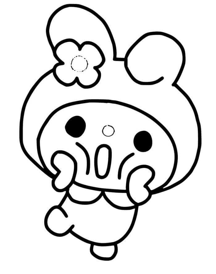 My Melody Sanrio omalovánka
