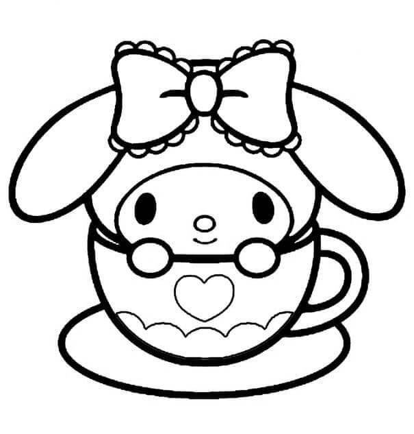 My Melody Tisknutelná omalovánka