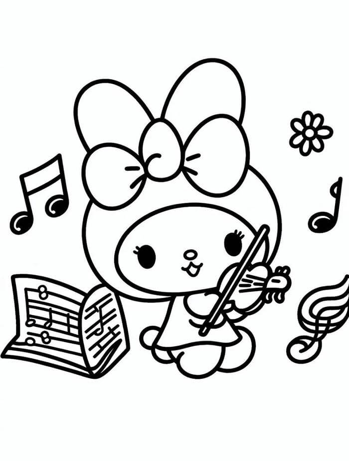 My Melody Zdarama omalovánka