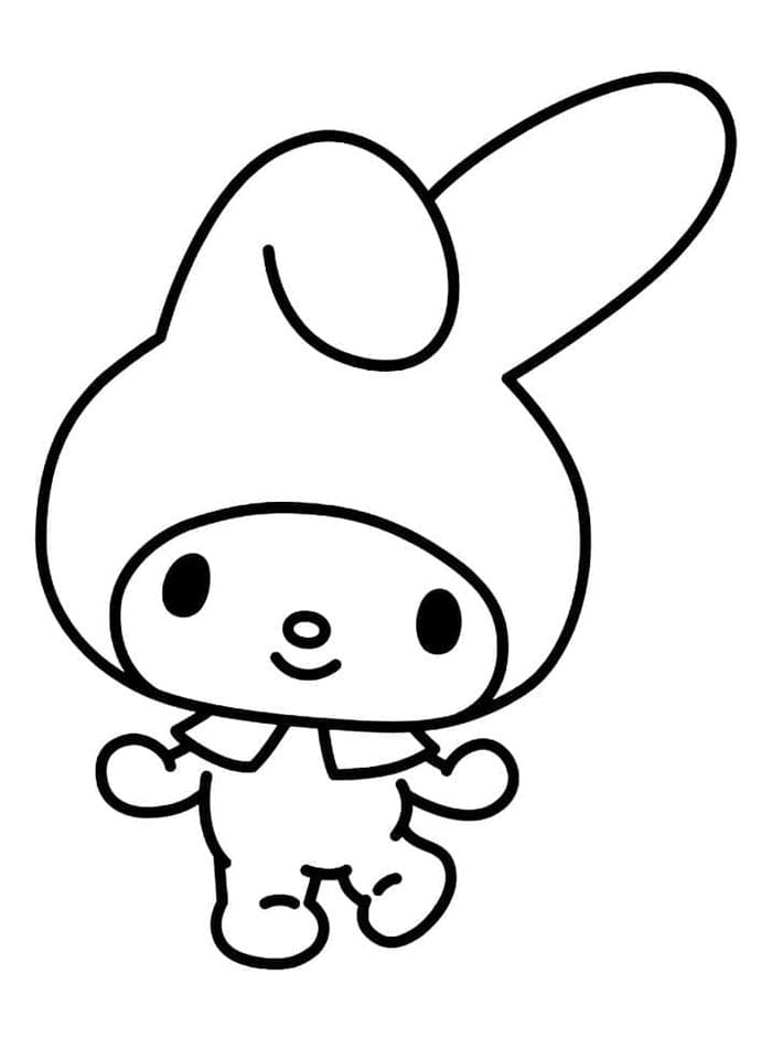 My Melody Zdarma Vymalovatelné Obrázek omalovánka