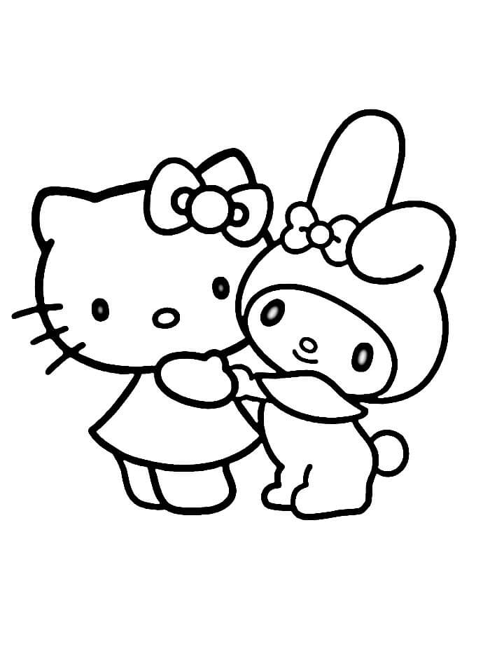 My Melody pro 4leté Děti omalovánka