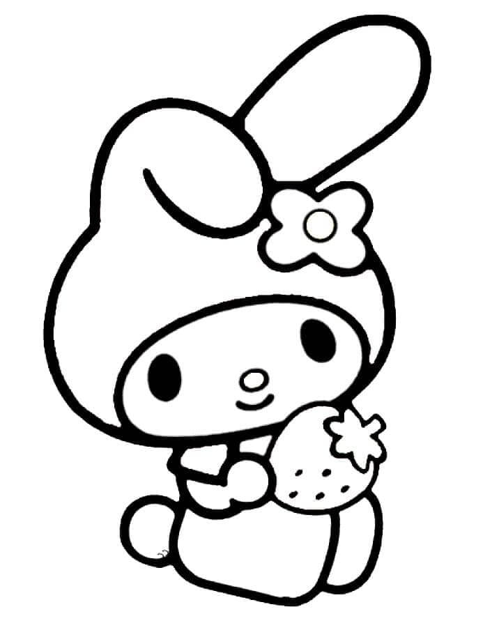 My Melody pro Děti omalovánka