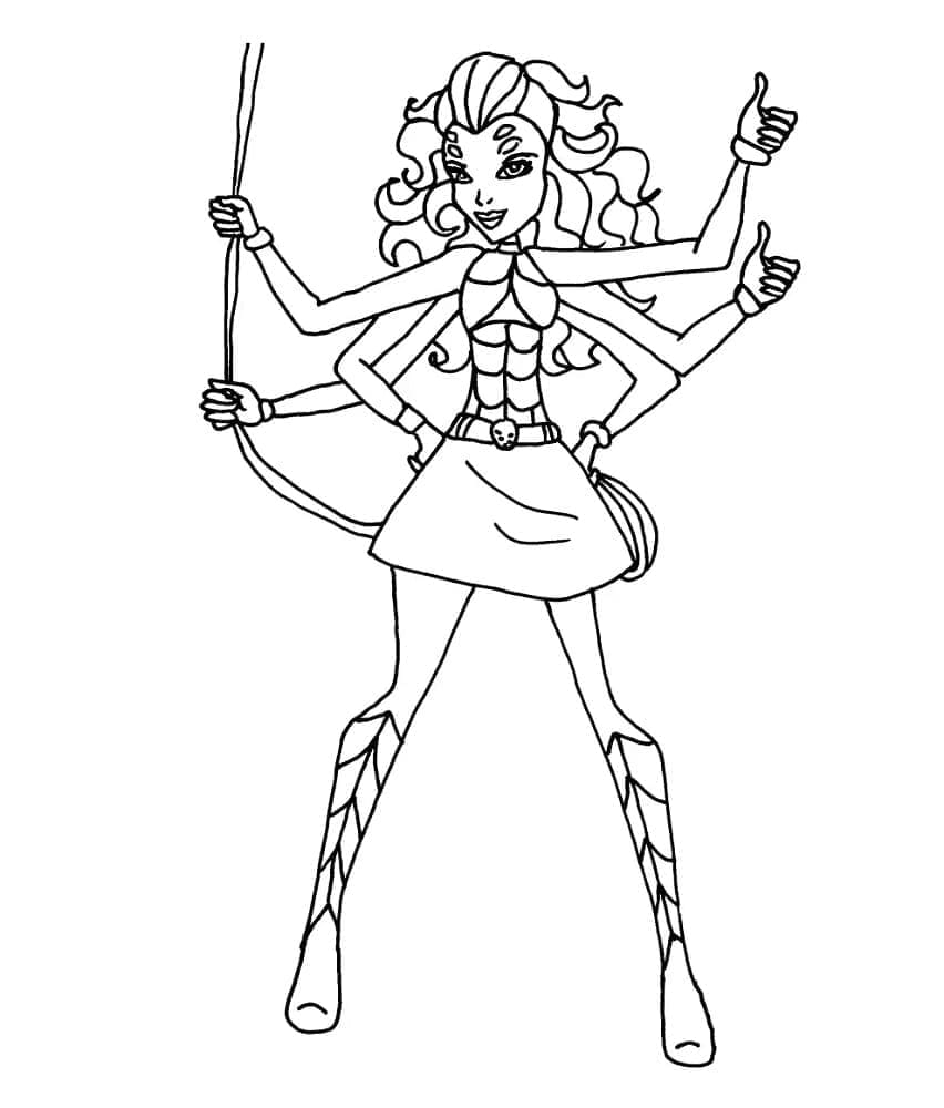 Nádherné Monster High omalovánka