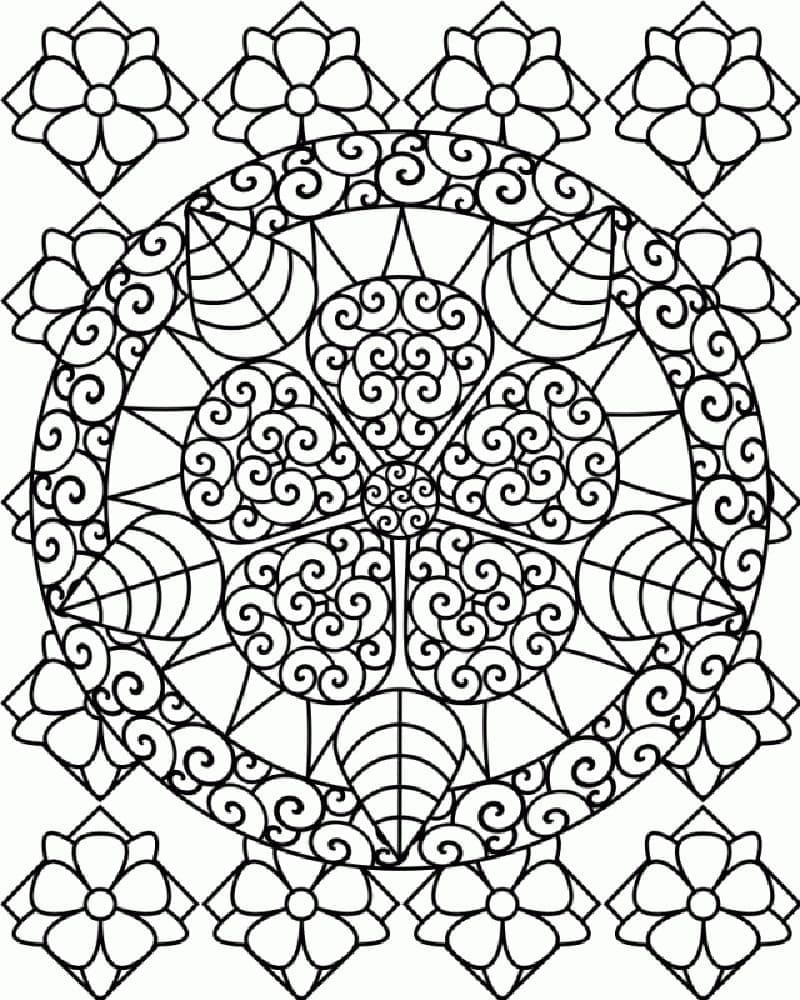 Nádherný Abstraktní omalovánka