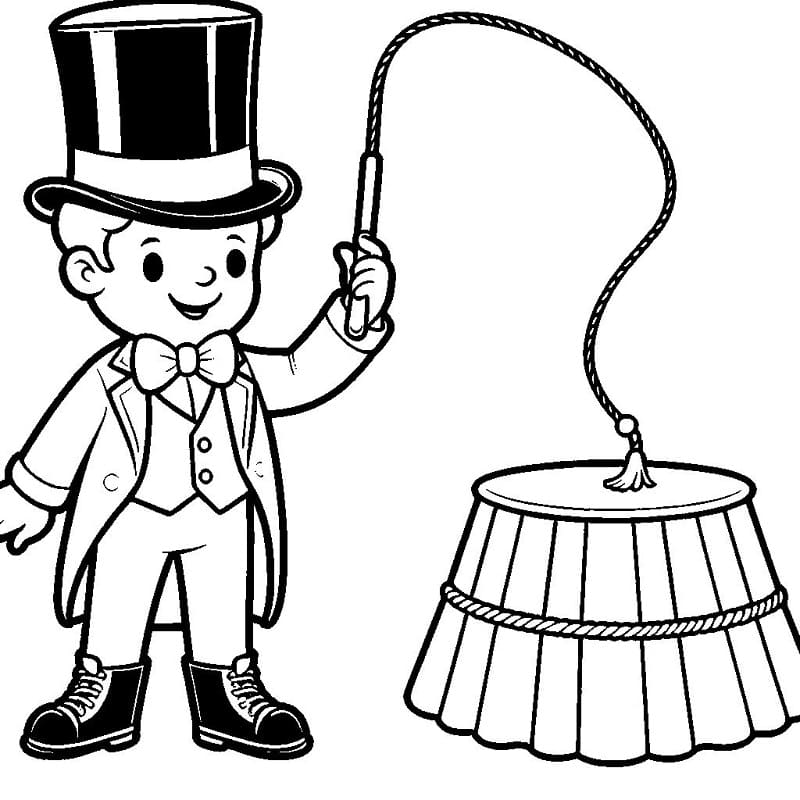 Nádherný Cirkus omalovánka