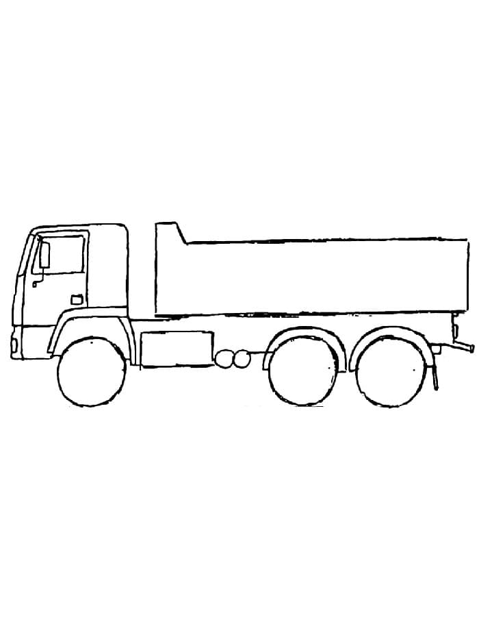 Nákladní Automobil (1) omalovánka