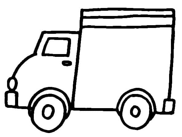 Nákladní Automobil (12) omalovánka