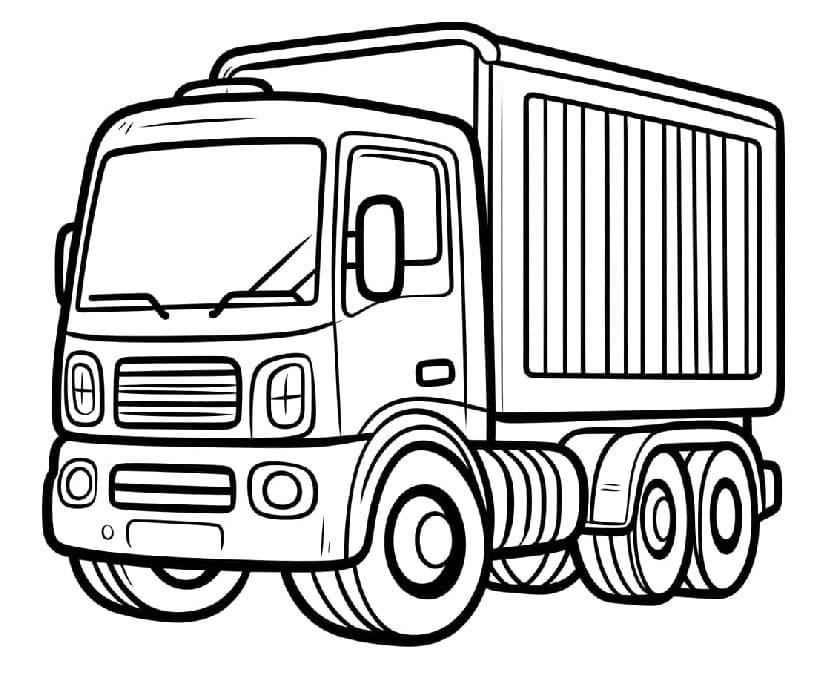 Nákladní Automobil (14) omalovánka