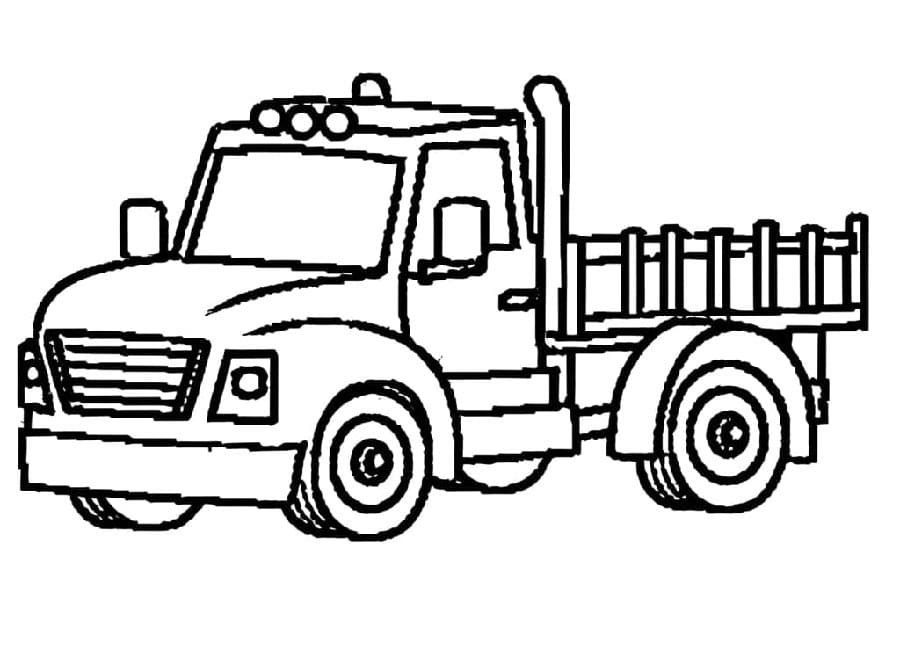 Nákladní Automobil (16) omalovánka